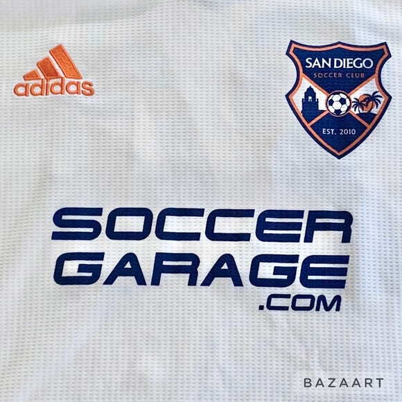 Adidas San Diego Soccer Club White and Blue Jersey - Picture 4 of 7